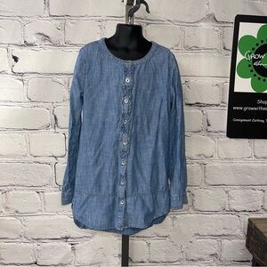 Gap kids chambray shirt youth 10/12